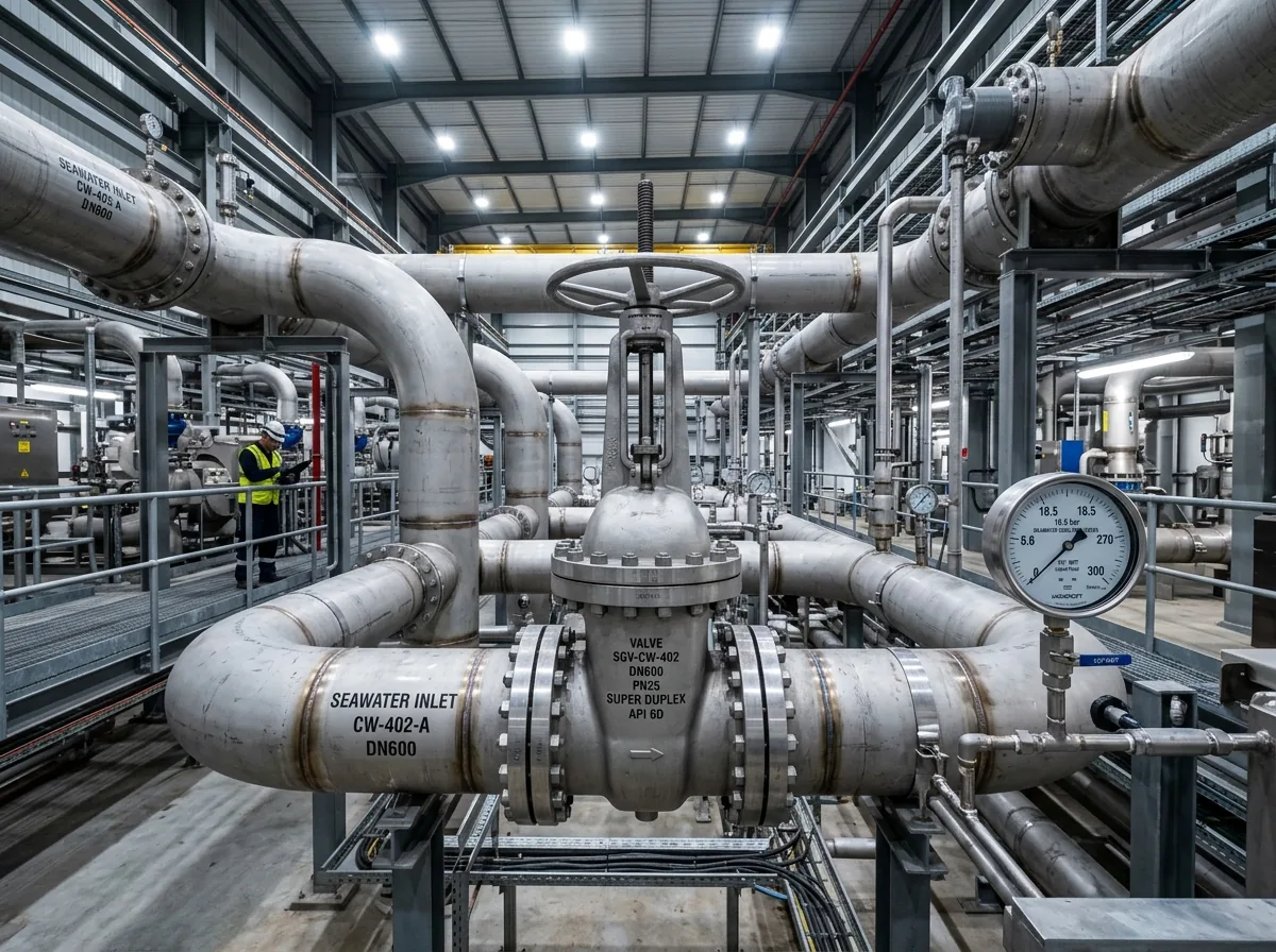 Super Duplex Seawater Piping Desalination Facility