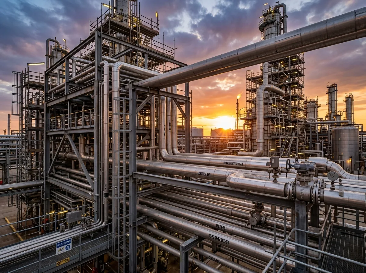 Petrochemical and Oil & Gas piping racks