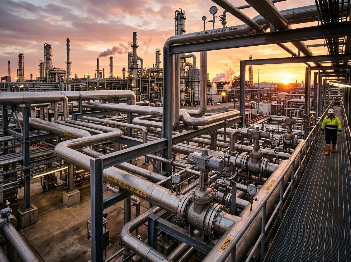 Industrial Process Piping Refinery