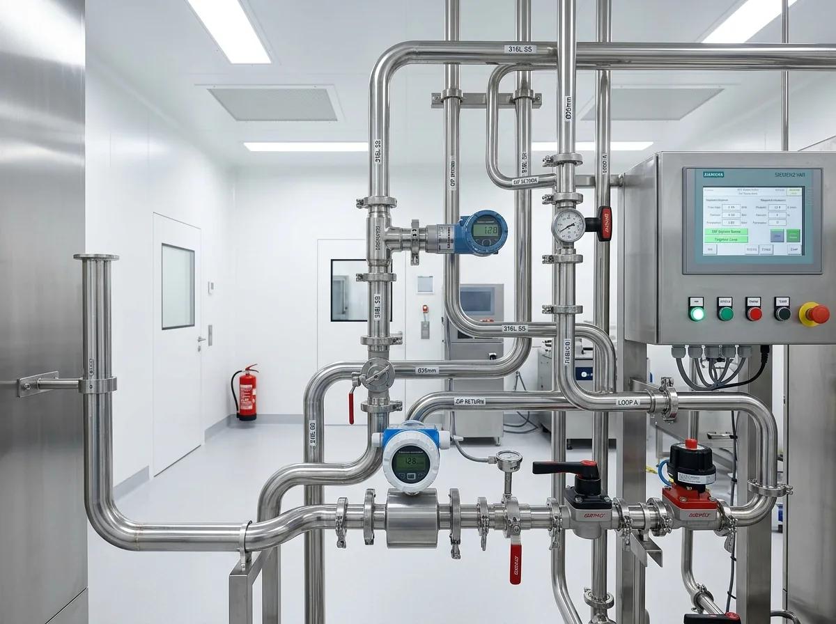 High Purity Pharmaceutical SS Piping Cleanroom